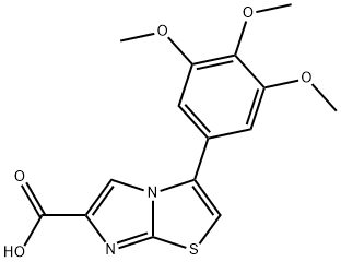 3-(3,4,5-트리메톡시페닐)이미다조[2,1-B]티아졸-6-카르복실산 구조식 이미지