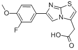 6-(3-FLUORO-4-METHOXYPHENYL)IMIDAZO[2,1-B]THIAZOLE-3-ACETIC ACID Structure