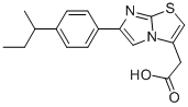 6-[4-(1-METHYLPROPYL)PHENYL]IMIDAZO[2,1-B]THIAZOLE-3-ACETIC ACID Structure