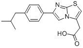 6-[4-(2-METHYLPROPYL)PHENYL]IMIDAZO[2,1-B]THIAZOLE-3-ACETIC ACID Structure