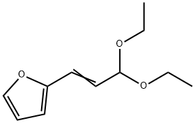 푸란,2-(3,3-디에톡시-1-프로페닐)- 구조식 이미지
