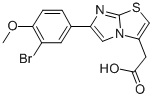 6-(3-BROMO-4-METHOXYPHENYL)IMIDAZO[2,1-B]THIAZOLE-3-ACETIC ACID 구조식 이미지
