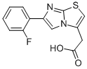 6-(2-FLUOROPHENYL)IMIDAZO[2,1-B]THIAZOLE-3-ACETIC ACID 구조식 이미지