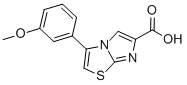 3-(3-METHOXYPHENYL)IMIDAZO[2,1-B]THIAZOLE-6-CARBOXYLIC ACID 구조식 이미지