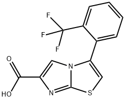 3-[2-(TRIFLUOROMETHYL)PHENYL]IMIDAZO[2,1-B]THIAZOLE-6-CARBOXYLIC ACID Structure