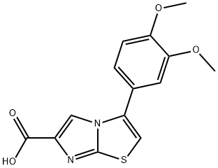 3-(3,4-DIMETHOXYPHENYL)IMIDAZO[2,1-B]THIAZOLE-6-CARBOXYLIC ACID Structure
