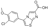 3-(3-CHLORO-4-METHOXYPHENYL)IMIDAZO[2,1-B]THIAZOLE-6-CARBOXYLIC ACID 구조식 이미지
