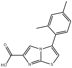 3-(2,4-디메틸페닐)이미다조[2,1-B]티아졸-6-카르복시산 구조식 이미지