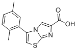 3-(2,5-디메틸페닐)이미다조[2,1-B]티아졸-6-카르복시산 구조식 이미지