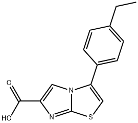 3-(4-ETHYLPHENYL)IMIDAZO[2,1-B]THIAZOLE-6-CARBOXYLIC ACID Structure