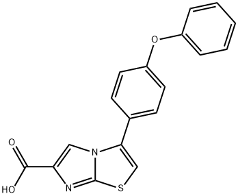 3-(4-PHENOXYPHENYL)IMIDAZO[2,1-B]THIAZOLE-6-CARBOXYLIC ACID Structure