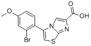 3-(2-BROMO-4-METHOXYPHENYL)IMIDAZO[2,1-B]THIAZOLE-6-CARBOXYLIC ACID Structure