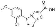 3-(2-CHLORO-4-METHOXYPHENYL)-2-METHYLIMIDAZO[2,1-B]THIAZOLE-6-CARBOXYLIC ACID 구조식 이미지