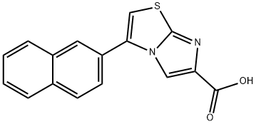 3-(2-NAPHTHALENYL)IMIDAZO[2,1-B]THIAZOLE-6-CARBOXYLIC ACID Structure