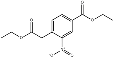 4-에톡시카르보닐메틸-3-니트로-벤조산에틸에스테르 구조식 이미지