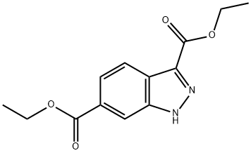 1H-인다졸-3,6-디카르복실산디에틸에스테르 구조식 이미지
