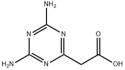 2-(4,6-diamino-1,3,5-triazin-2-yl)acetic acid Structure