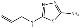 1,3,4-티아디아졸,2-(알릴아미노)-5-아미노-(7CI) 구조식 이미지