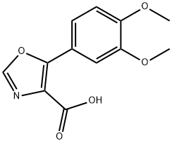 5-(2,4-디메틸옥시페닐)-1,3-옥사졸-4-카르복실산 구조식 이미지