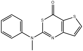 2-(N-Methyl-N-phenylaMino)-4H-thieno[3,2-d][1,3]thiazin-4-one 구조식 이미지