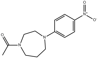 1-아세틸-4-(4-니트로페닐)-1,4-디아제판 구조식 이미지