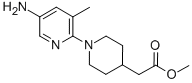 1-(5-AMINO-3-METHYL-2-PYRIDINYL)-4-PIPERIDINEACETIC ACID METHYL ESTER Structure