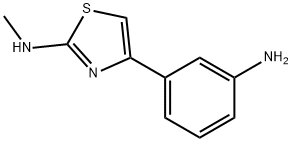 2-Thiazolamine, 4-(3-aminophenyl)-N-methyl- Structure