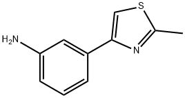 3-(2-METHYL-1,3-THIAZOL-4-YL)아닐린 구조식 이미지