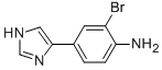 2-BROMO-4-(1H-IMIDAZOL-4-YL)-PHENYLAMINE Structure