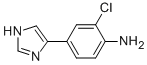2-CHLORO-4-(1H-IMIDAZOL-4-YL)-PHENYLAMINE Structure