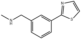 N-Methyl-3-(1,3-thiazol-2-yl)benzylamine 구조식 이미지