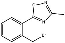 5-[2-(Bromomethyl)phenyl]-3-methyl-1,2,4-oxadiazole 구조식 이미지