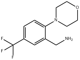 2-Morpholino-5-(trifluoromethyl)benzylamine Structure