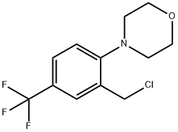 4-[2-(CHLOROMETHYL)-4-(TRIFLUOROMETHYL)PHENYL]MORPHOLINE Structure