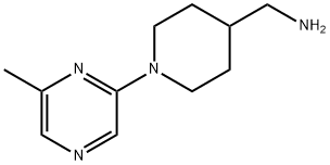 [1-(6-메틸피라진-2-YL)피페리드-4-YL]메틸아민 구조식 이미지