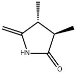 2-Pyrrolidinone,3,4-dimethyl-5-methylene-,trans-(9CI) Structure