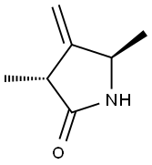 2-Pyrrolidinone,3,5-dimethyl-4-methylene-,trans-(9CI) Structure