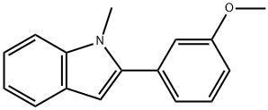 2-(3-methoxyphenyl)-1-methyl-1H-indole Structure