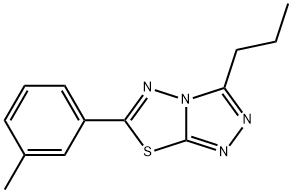 1,2,4-TRIAZOLO[3,4-B][1,3,4]THIADIAZOLE, 6-(3-METHYLPHENYL)-3-PROPYL- Structure