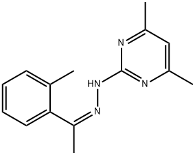 (Z)-2′-메틸아세토페논 4,6-다이메틸피리미딘-2-일하이드라존 구조식 이미지