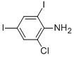 2-클로로-4,6-DIIODOANILINE 구조식 이미지