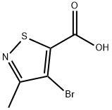 4-Bromo-3-methyl-isothiazole-5-carboxylic acid Structure