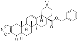 Oleana-2,12-dieno[2,3-d]isoxazol-28-oic acid phenylmethyl ester Structure