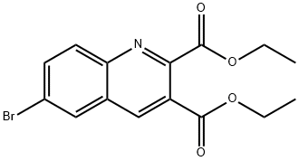 6-BROMOQUINOLINE-2,3-DICARBOXYLIC ACID DIETHYL ESTER Structure