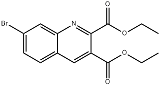 7-브로모퀴놀린-2,3-디카르복실산디에틸에스테르 구조식 이미지