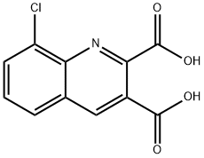 8-CHLOROQUINOLINE-2,3-DICARBOXYLIC ACID 구조식 이미지