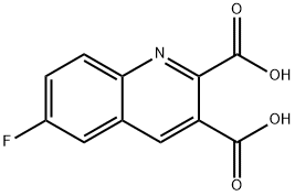6-FLUOROQUINOLINE-2,3-DICARBOXYLIC ACID Structure