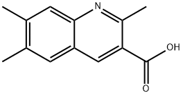 2,6,7-트리메틸퀴놀린-3-카르복실산 구조식 이미지