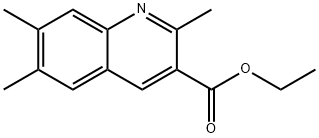 에틸2,6,7-트리메틸퀴놀린-3-카르복실레이트 구조식 이미지