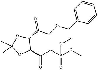 diMethyl 2-((4R,5S)-5-(2-(benzyloxy)acetyl)-2,2-diMethyl-1,3-dioxolan-4-yl)-2-oxoethylphosphonate 구조식 이미지